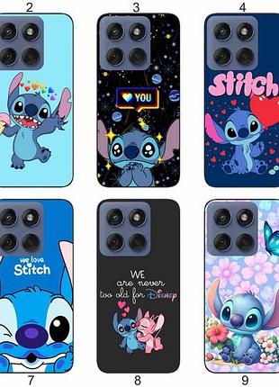 Силіконовий чохол stitch стіч для motorola edge 60 пустотливий принт і захист
