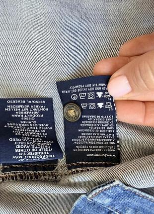 Джинсовий плащ тренч tommy нilfiger, xs/s 7