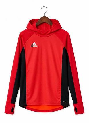 Спортивне худі тренувальна кофта adidas climawarm m-l червона