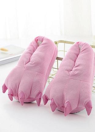 Тапочки когтики розовые 39-45 (30 см.)