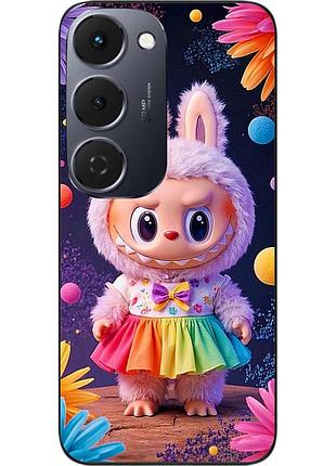 Чохол силіконовий epik для tecno spark 40 pro plus (km7) з принтом labubu веселка
