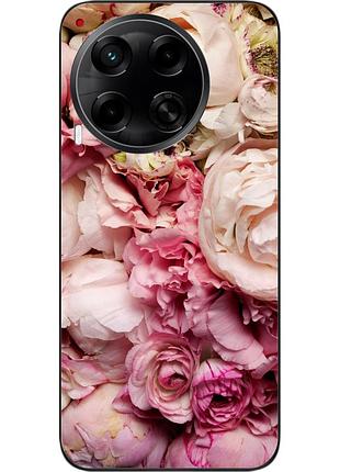 Чехол силиконовый epik для tecno camon 30 (cl6) с картинкой пионы