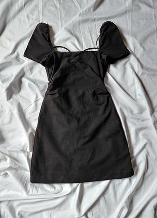 Платье zara с открытой спинкой на завязках/ платье zara