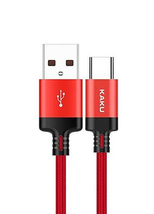 Usb кабель kaku ksc-283 usb - type-c 1m - red