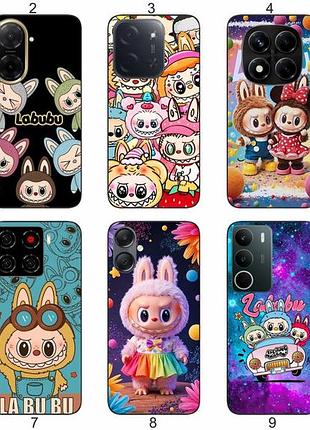 Силиконовый чехол labubu лабубу для samsung xiaomi iphone realme vivo zte oppo motorola nokia tecno infinix poco