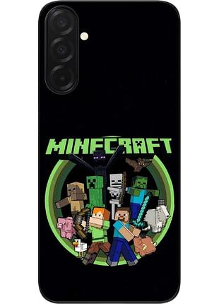 Чехол силиконовый epik для samsung galaxy a27 5g с принтом minecraft битва за выживание