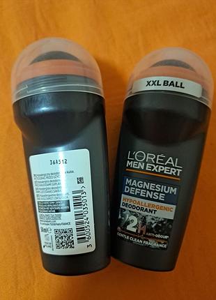 Мужской шариковый дезодорант l’oréal paris men expert magnesium defense
