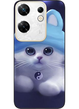 Бампер силиконовый чехол epik для infinix zero 30 4g с картинкой котик