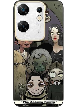 Силиконовый чехол epik для infinix zero 30 4g с картинкой семейка адамс