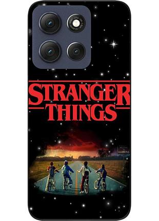 Силіконовий чохол epik для motorola g86 5g з принтом stranger things невідомість
