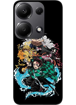 Силиконовый чехол epik для xiaomi redmi note 14s с принтом demon slayer сила воды