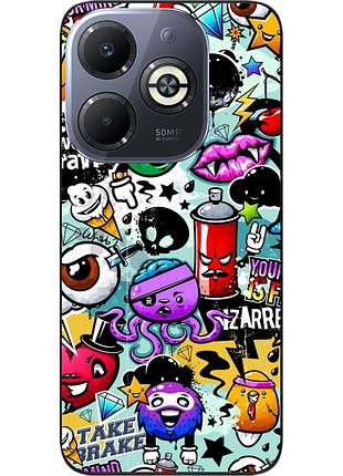 Силіконовий чохол epik для infinix smart 8 plus (x6526) з картинкою стикери