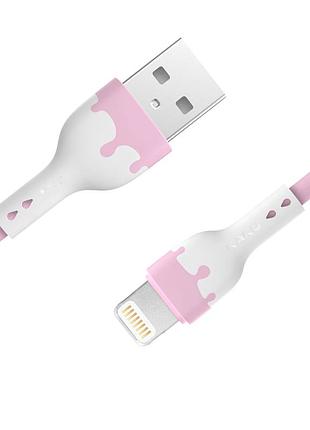 Usb кабель kaku ksc-271 usb - lightning 1,2 m - pink