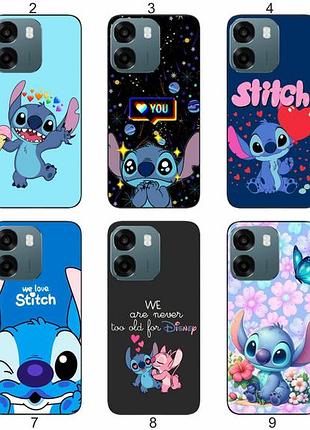 Силіконовий чохол stitch стіч для oppo a6 пустотливий принт і захист