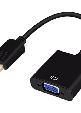 Адаптер-перетворювач displayport (dp) - vga, конвертер display port - vga