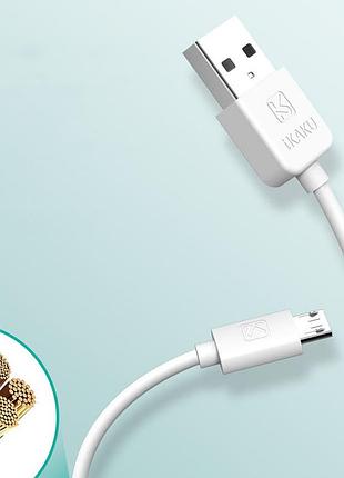 Usb кабель kaku ksc-285 usb - micro usb 1m - white 3