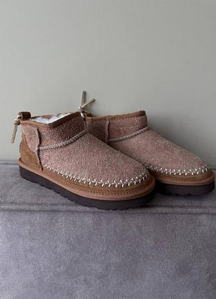 Женские ugg classic ultra mini biarritz rocky oak premium ❄️