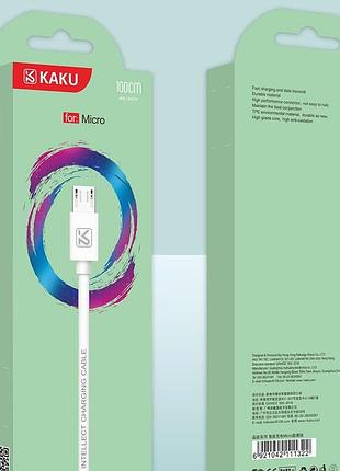 Usb кабель kaku ksc-285 usb - micro usb 1m - white 4