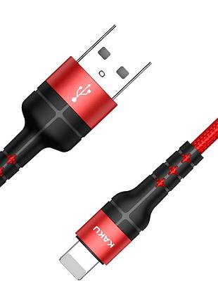 Usb кабель kaku ksc-321 usb - lightning 1.2m - red