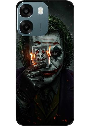 Силиконовый чехол epik для oppo a6 с принтом пылающий джокер