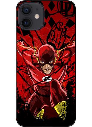 Силиконовый чехол epik для iphone 12 mini с картинкой флэш