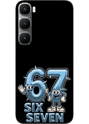Силиконовый чехол epik для infinix hot 60 pro plus (x6886) с принтом cool blue six seven art