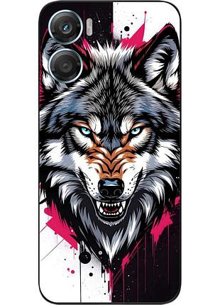 Чохол силіконовий epik для motorola g06 з принтом дикий погляд