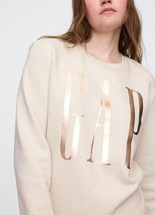 Свитшот на флисе gap с логотипом 5