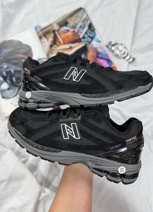 Утеплені зимові жіночі кросівки new balance 1906r cordura winter termo black нью беланс чорного кольору термо