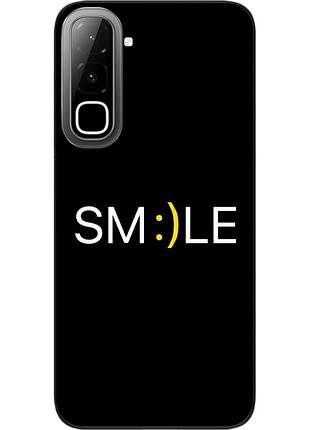 Чохол силіконовий epik для infinix hot 70 (x6895) з зображенням з написом smile mood