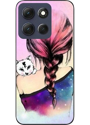 Силіконовий чохол epik для motorola g86 5g з принтом дівчина