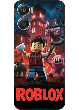 Чехол силиконовый epik для motorola g06 с принтом roblox ночь приключений