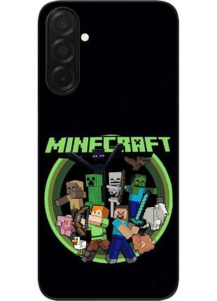 Чехол силиконовый epik для samsung galaxy a57 с принтом minecraft битва за выживание