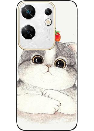 Силиконовый чехол epik для infinix zero 30 4g с картинкой котенок