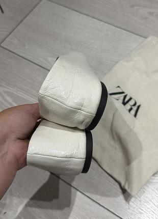 Балетки zara, розмір 40 шкіра 4