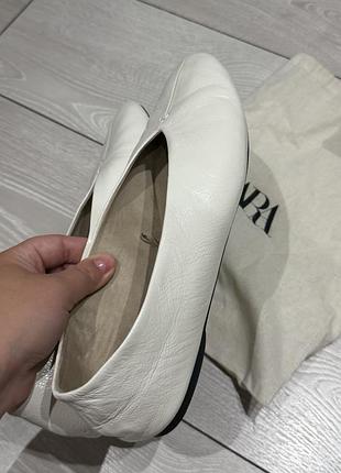 Балетки zara, розмір 40 шкіра 3