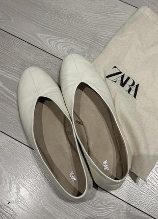 Балетки zara, розмір 40 шкіра 6