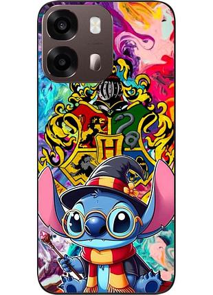 Силиконовый чехол epik для oppo a6s с изображением стич из хогвартса