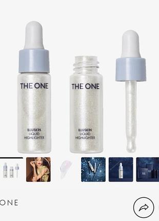 Рідкий хайлайтер з ефектом сяйва the one