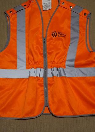 Оранжевый сигнальный жилет с системой быстрого расстегивания arco orange pull-apart hi-vis vest l