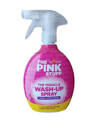 Засіб для миття посуду та чищення всіх поверхонь від жиру the pink stuff the miracle wash-up spray 500мл