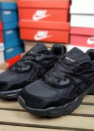 Чоловічі якісні та стильні кросівки asics gel-nyc thermo black чорні❄️