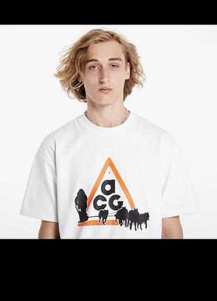 Футбол, nike men's acg oc dog sled t-shirt summit white