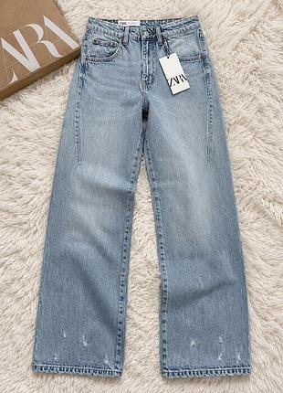 Джинси slouchy mid rise zara