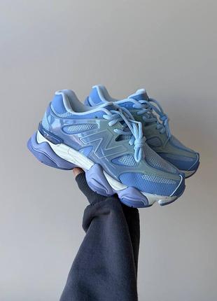 Женские кроссовки new balance 9060 chrome blue