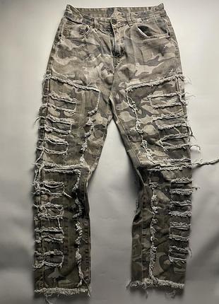 Джинси camo distressed