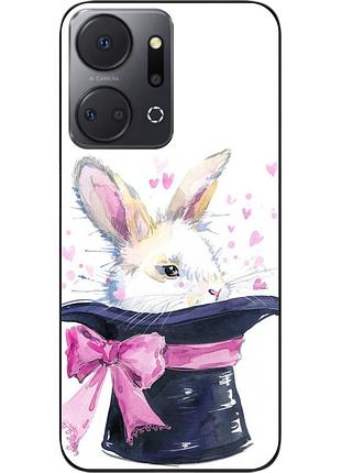 Чехол силиконовый epik для honor x7a с картинкой кролик