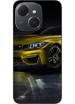 Силіконовий чохол epik для tecno spark 40c (km4k) з принтом жовта машина