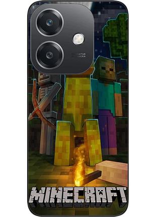 Силиконовый чехол epik для oppo a40m 4g с картинкой майнкрафт крипер и друзья