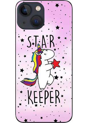 Силиконовый чехол бампер epik для iphone 13 с картинкой единорожек